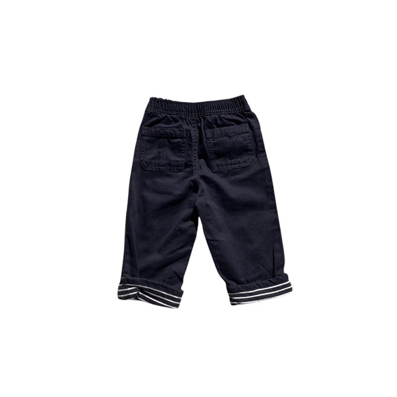 Gymboree Construction Crew Pants Sz 6-12 Months Navy Blue Elasticized Waist NWT - Picture 2 of 2